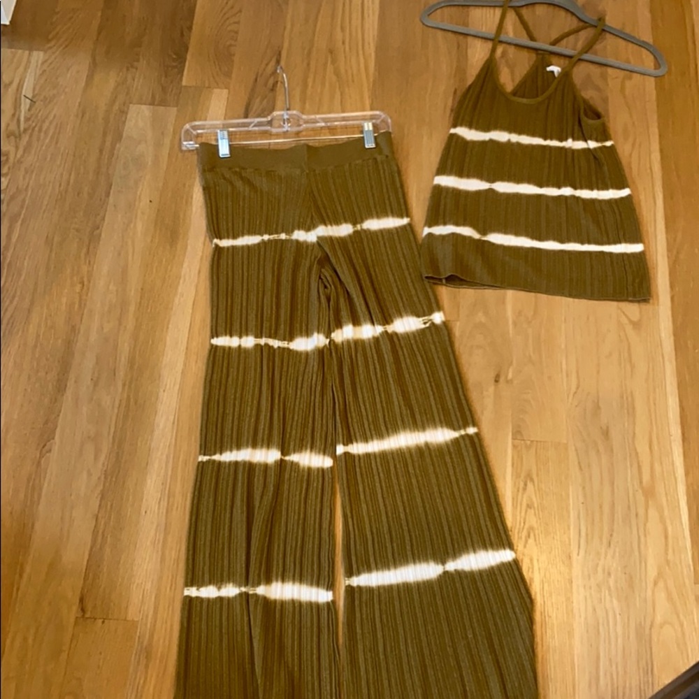 Striped pants and matching top